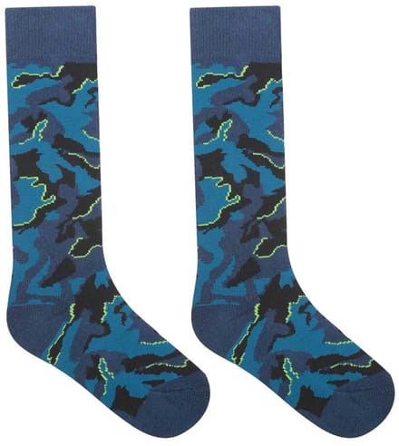 Dare2b Printed Ski Lange Sokken Blauw EU 23-27 Kinderen
