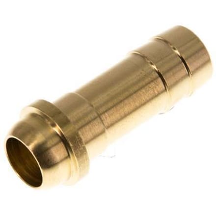13 mm Messing Slangpilaar zonder Wartelmoer (G1/2'') [2 Stuks]