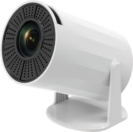 Aourow Mini Beamer 720P HD - Compacte LED Projector met WiFi 5G en Bluetooth 5.2 - Automatische Focus - 100 inch Scherm - Wit