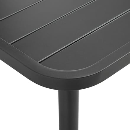 vidaXL - Tuintafel - 150x90x72 - cm - staal - donkergrijs