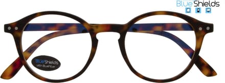 BlueShields YFD214 +1.00 Ilja Beeldschermbril - Leesbril - Blauw licht filter lens - Tortoise
