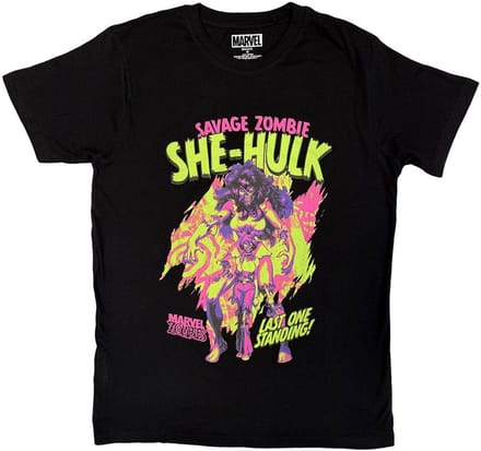 Marvel SheHulk - Savage Zombie Heren Tshirt - M - Zwart
