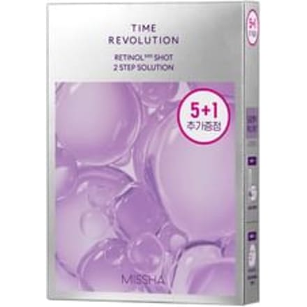 MISSHA - Time Revolution Retinol 1000 Shot 2 Step Solution Mask Set 6 pcs