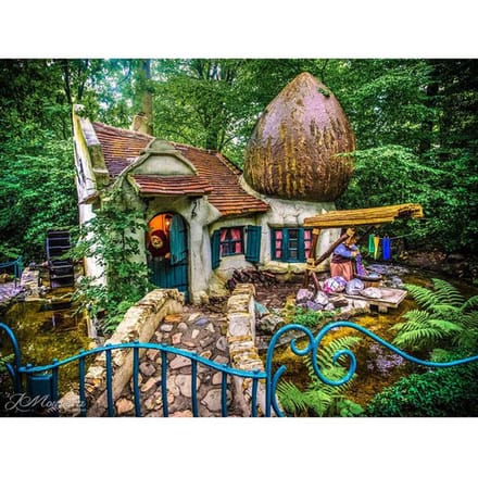 Holland Efteling park 5D DIY Diamond schilderij borduurwerk diamant kruissteek 20X30CM beige