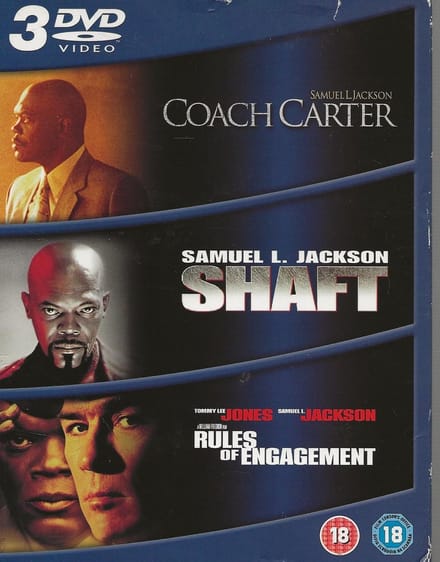 SAMULE L. JACKSON BOX COACH CARTER + SHAFT + RULES OF ENGAGEMENT
