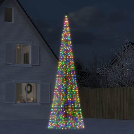vidaXL - LED-kerstboom - 1534 - LEDs - kleurrijk - 500 - cm