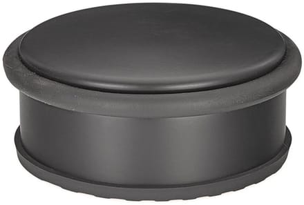 GEKO Deurstopper - vrijstaand - zwart mat - roestvrij staal - 103 mm diameter