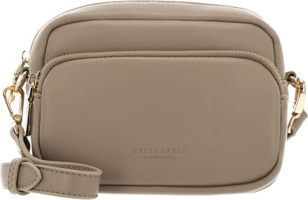 SEIDENFELT MANUFAKTUR Schoudertas Kaavi Puffy Crossbag Smooth Taupe / Gold