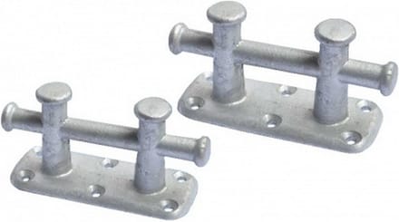 BREG - Gegalvaniseerde Kruisbolder - Dubbele Bolder - Hoogte 10 cm - Lengte 20 cm