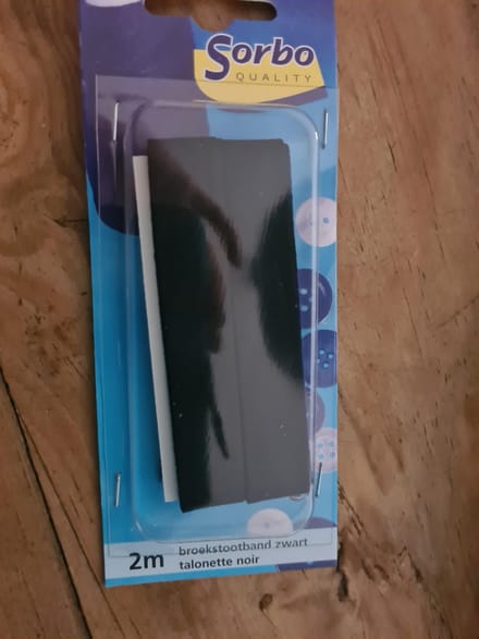 Sorbo 2m Broekstootband zwart