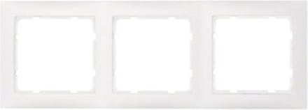 Berker Frame 3gang s1 polar white matt