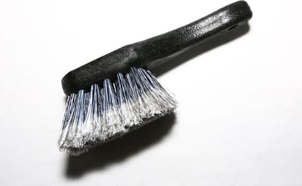 Professionele Velgenborstel, 21 cm. Grijs/Zwart
