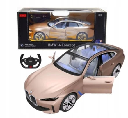 RASTAR BMW i4 Op afstand Bestuurbare Auto 1:14 - LED Verlichting