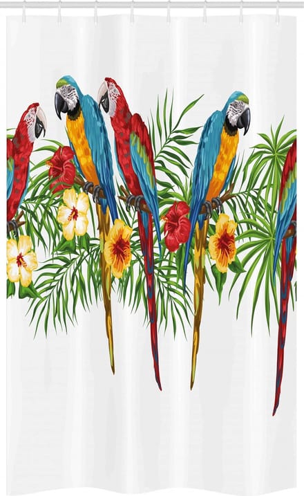 ABAKUHAUS Exotisch Douchegordijn – 120 x 180 cm – Multicolor