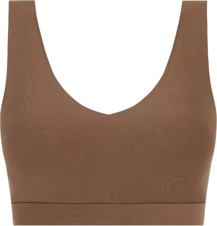 Chantelle - SoftStretch - V-Neck Voorgevormde Top - naadloos - onzichtbaar - COCOA