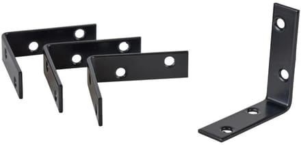 Stoelhoek - 55 mm - Zwart (4 stuks)