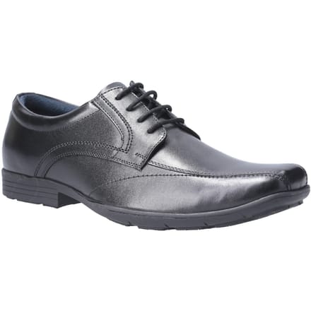 Pod Angus Leren Zwarte Schoenen Voor Jongens