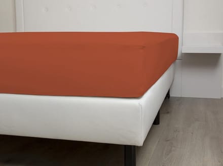 Heckettlane - Hoeslaken - Satijn - Orange -180x220cm