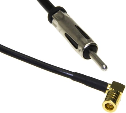 Adapter Universe Autoantenne-adapter DAB/FM-splitter DIN 150 Ω, SMB-stekker Actief met signaalversterking DAB+ Splitter