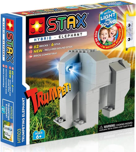 STAX Hybrid H11103 - Bouwset - Trompetterende Olifant - Licht en Geluid