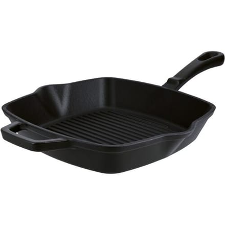 SILVERCREST Gietijzeren grillpan of koekenpan (Vierkant, Zwart)