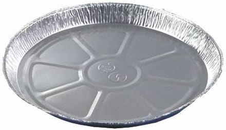 Aluminium ronde bakvormen 27 cm - 2.3 cm hoog - Set van 10 stuks