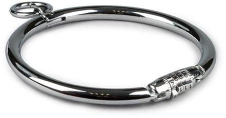 Black Label - Stalen Collar met Cijferslot - Zilver M