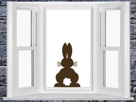 Herbruikbare raamsticker paashaas | Rosami