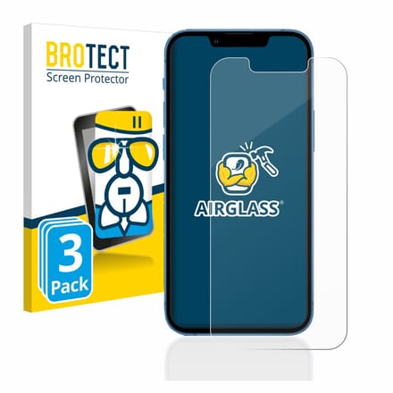 Screenprotector 3 Stuks voor Apple iPhone 13 mini Beschermglas transparant
