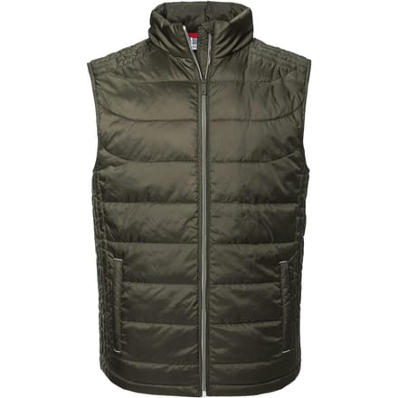 Russell Heren Nano Gewatteerde Bodywarmer (Donkere Olijf)