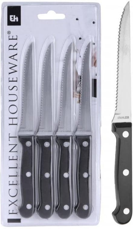 Excellent Houseware Steakmessenset 4-delig