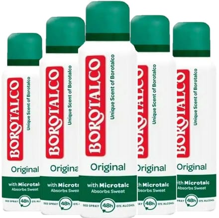 Borotalco - Deo Spray Original - 5 x 150 ml Voordeelverpakking