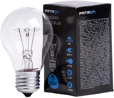 Patron E27 Gloeilamp | 25W 2700K 195Lm | Dimbaar