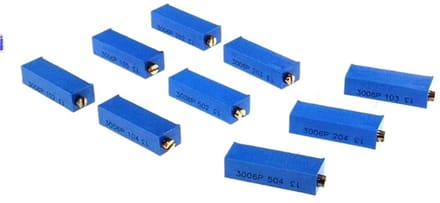 Instelbare Potentiometer - Variabele Weerstand - Elektronica Aanpassen - Multi-turn Precisie - 5 Stuks - Niet Gespecificeerd