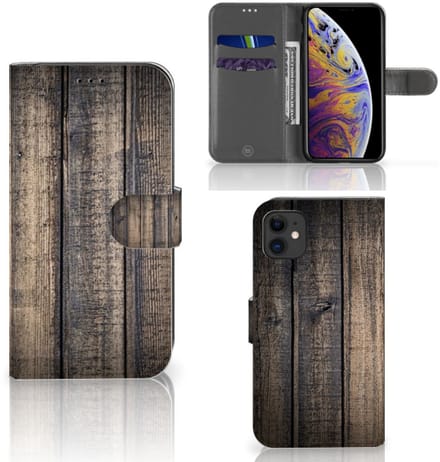 Apple iPhone 11 Book Style Case Steigerhout