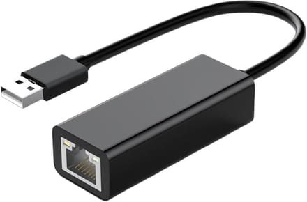 Type C Netwerkadapter - USB Ethernet Adapter - Stabiel Internet - Driverless Installatie - Compact Ontwerp - Zwart