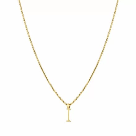 Bijoutheek Collier Letter I Goud