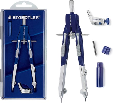 Metalen Kompas Set 2 Stuks 6 Inch - Snelle Instelling en Universele Adapter