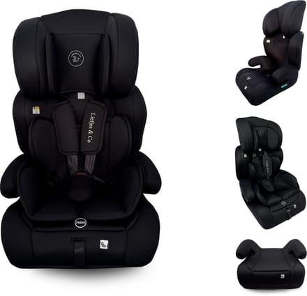 Liefjes & Co Varioseat Autostoel – i-Size – Groep 1/2/3 (76–150 cm) Memory Foam - Afstelbare hoofdsteun - Booster
