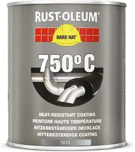 Rust-Oleum Hittebestendige Verf - 0,75 Liter - Zwart - Metaalverf