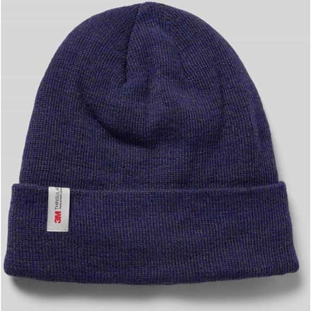 Beanie met labeldetail