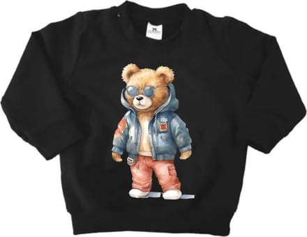 Jongens en Meisjes Sweater-Stoere Sweater met beer-Maat 86