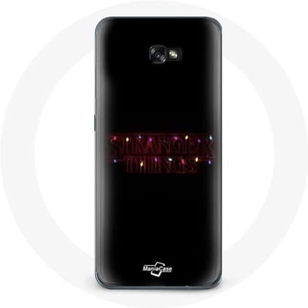 Coque pour Samsung Galaxy A5 2017 Stranger Things Affiche Logo Joyeux noël
