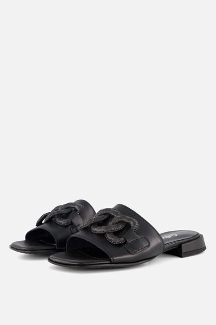 Gabor Gabor Slippers zwart Textiel