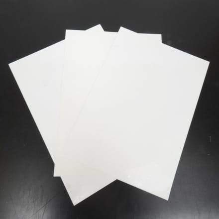 Set van 3 witte plakvellen 47x33cm voor motor cross enduro TT