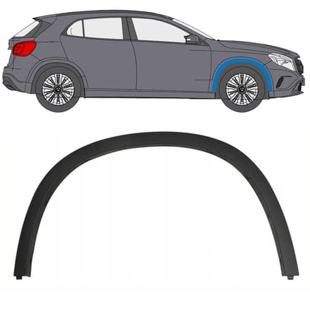 Spatbord sierlijst wielkast voor Mercedes GLA-Class X156 2013-2019 / Rechts