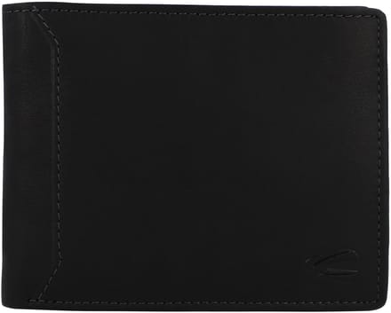 camel active Leren portemonnee Ocean Horizontal Wallet Black zwart