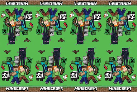 Vegaoo - Minecraft plastic tafelkleed 120X180cm