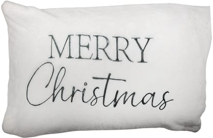 Clayre & Eef Kussenhoes 35x50 cm Wit Polyester