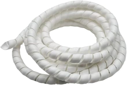 Spiraalkabelbescherming - Flexibele Organizer - Kabelbeheer Thuis - Temperatuurbestendig - 2 meter - Wit